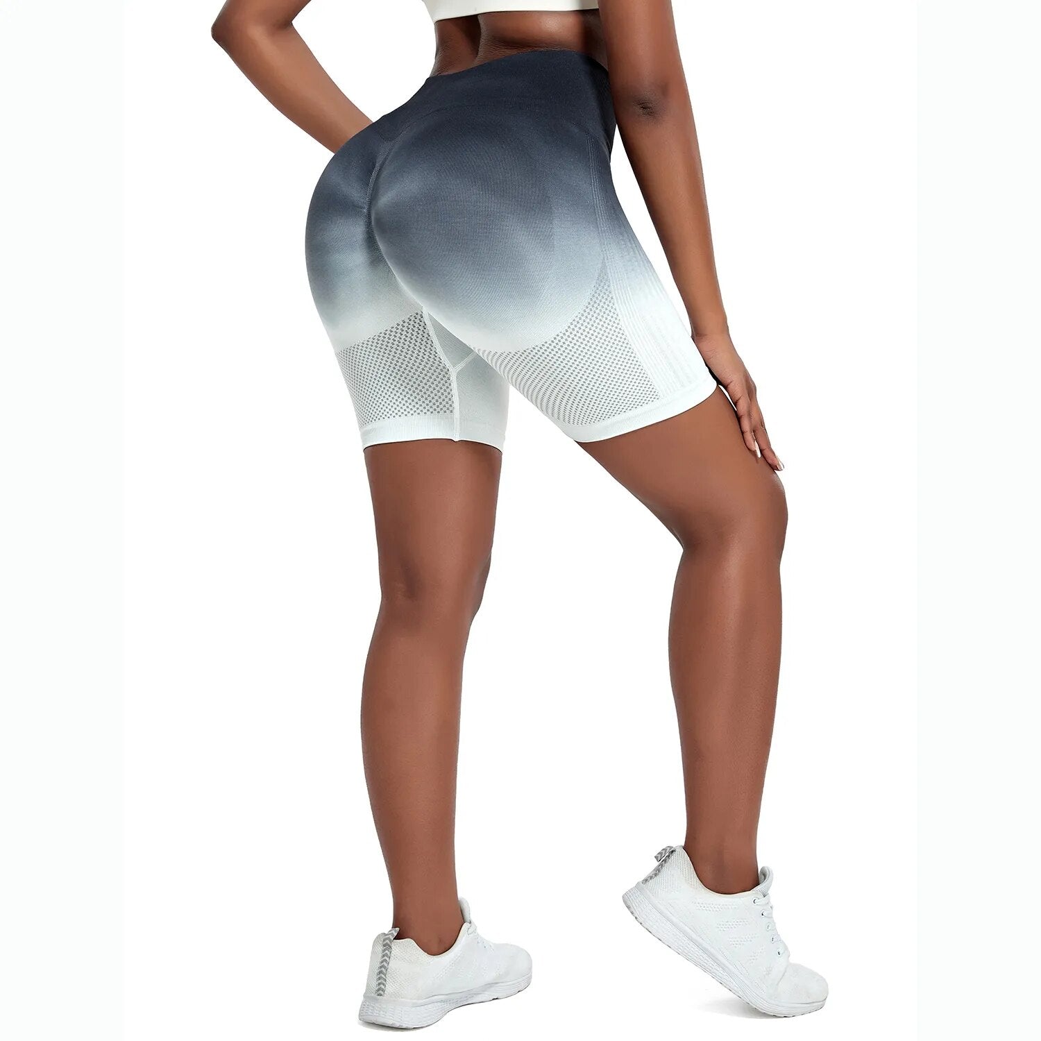 Gradient Seamless Yoga Shorts - NouvFit