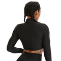 Long Sleeve Ruched Crop Top - NouvFit